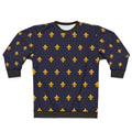 Fleur De Lys Gold and Blue Sweatshirt