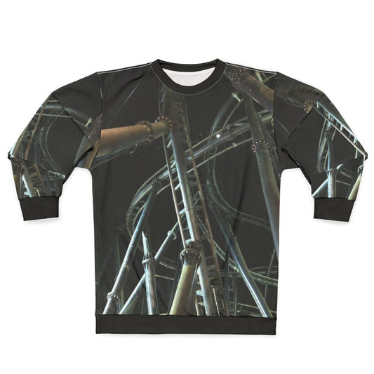 "Flight of Fear" roller coaster themed sweatshirt