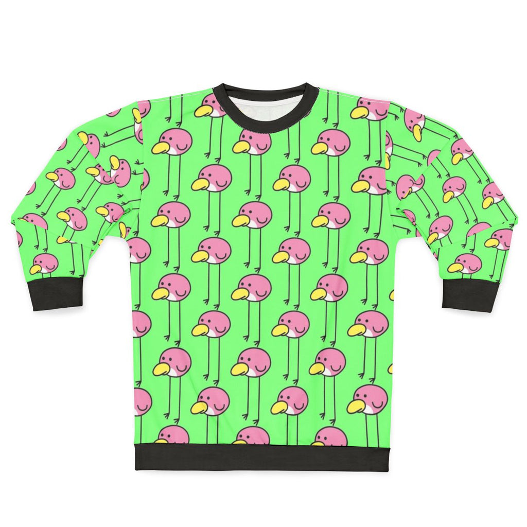 Flock Step Sweatshirt - Huebird-Inspired Pastel Pink Crewneck