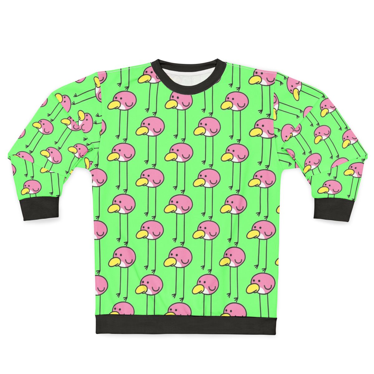 Flock Step Sweatshirt - Huebird-Inspired Pastel Pink Crewneck