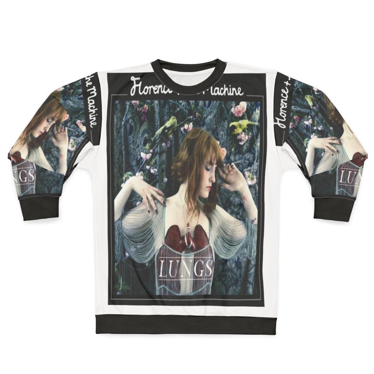 Flora Sweatshirt featuring floral pattern and Florence and The Machine band logo