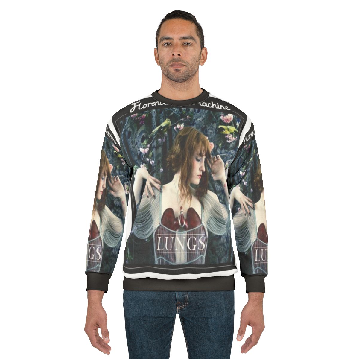 Flora Sweatshirt featuring floral pattern and Florence and The Machine band logo
