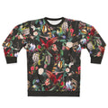 Floral and bird printed sweatshirt