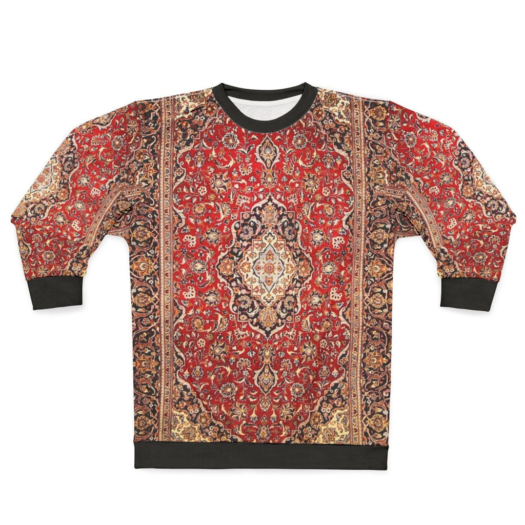 Floral Antique Persian Carpet Print Sweatshirt