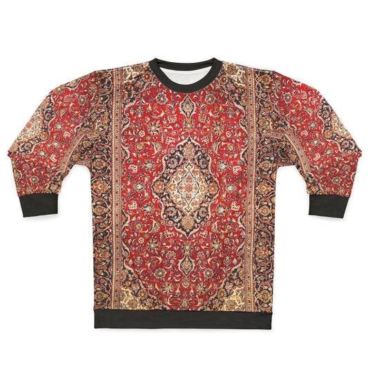 Floral Antique Persian Carpet Print Sweatshirt