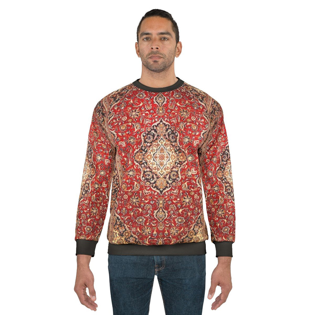 Floral Antique Persian Carpet Print Sweatshirt