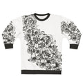 Floral botanical sweatshirt with watercolor print