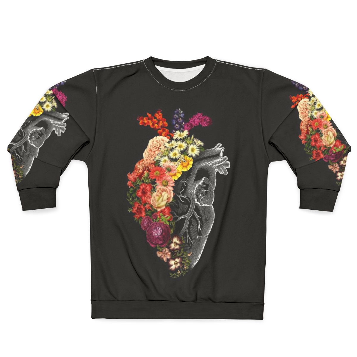 Flower Heart Spring Sweatshirt