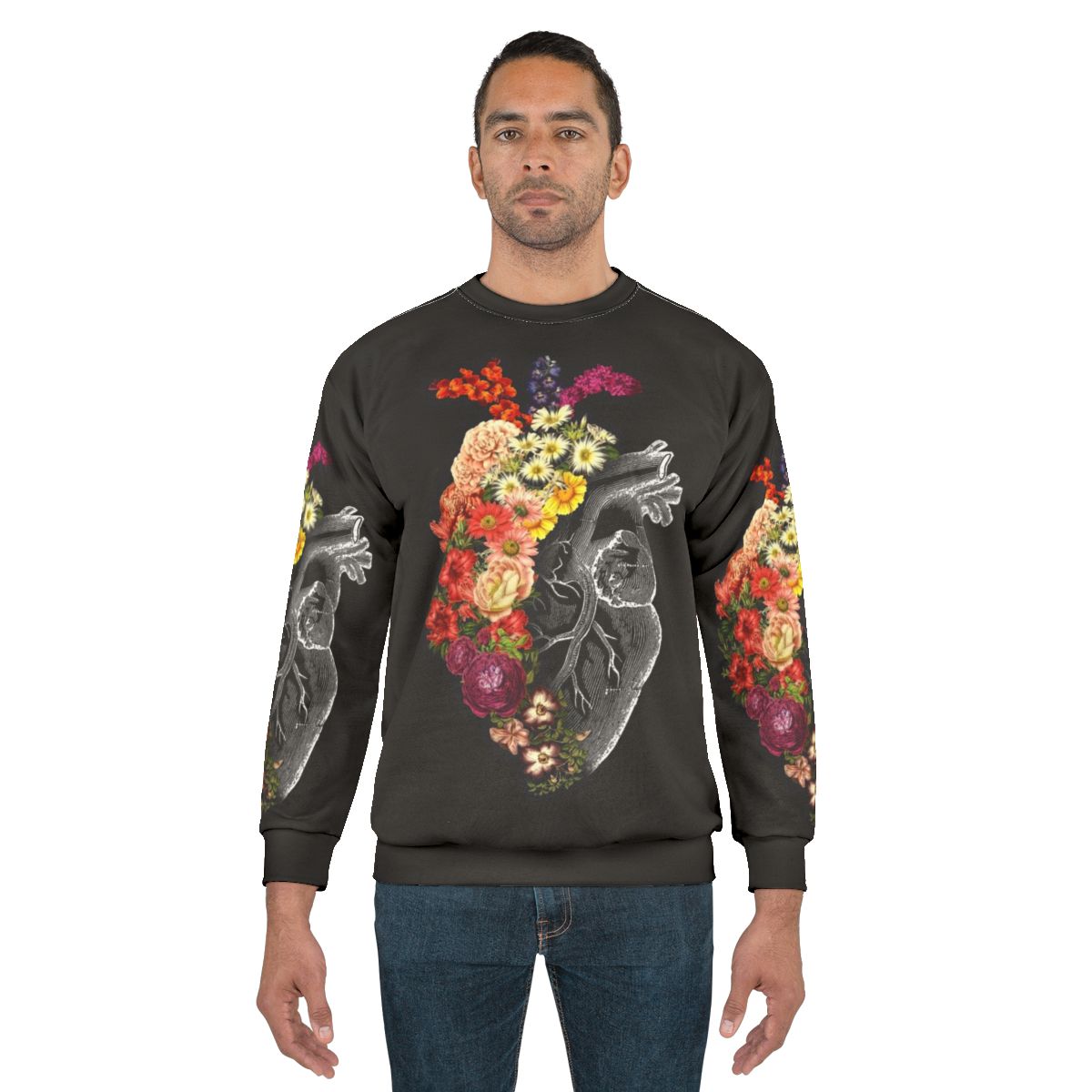 Flower Heart Spring Sweatshirt