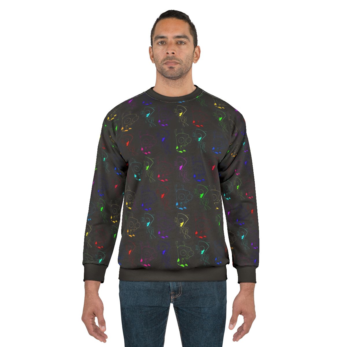 Fluorescent Invader Zim Gir Cartoon Character Sweatshirt