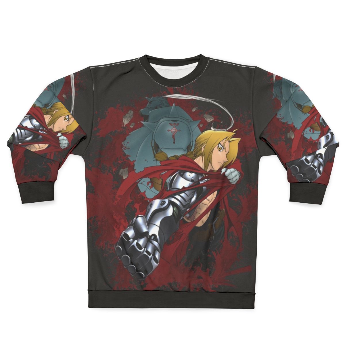 Fullmetal Alchemist Sweatshirt with Alchemy and Brotherhood Symbols