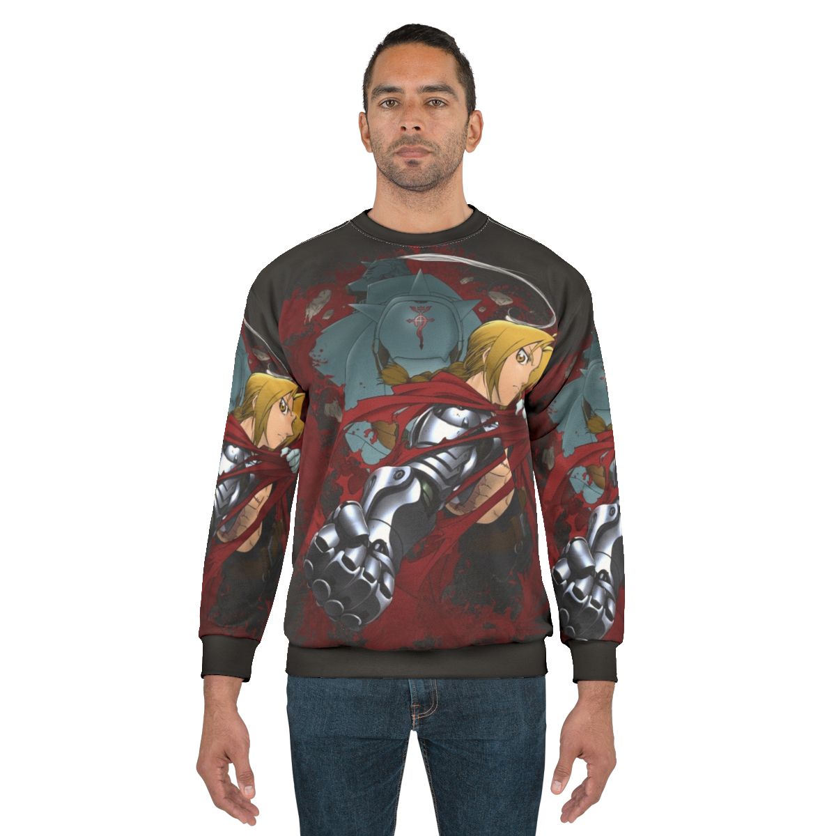 Fullmetal Alchemist Sweatshirt with Alchemy and Brotherhood Symbols