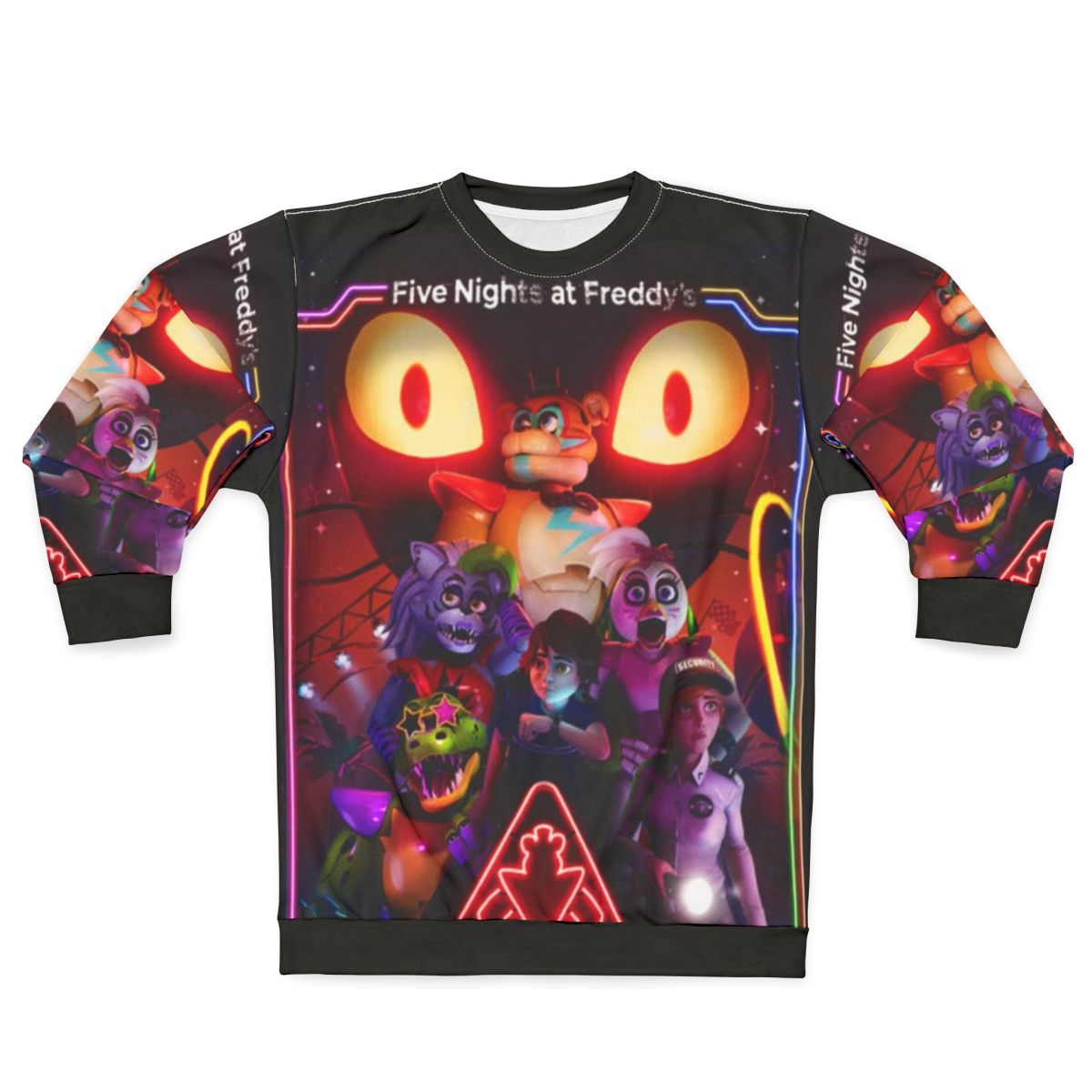 FNAF Security Breach Sweatshirt featuring Vanny and the Five Nights at Freddy's Security Breach game logo