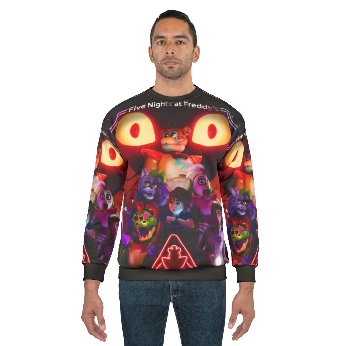 FNAF Security Breach Sweatshirt featuring Vanny and the Five Nights at Freddy's Security Breach game logo