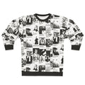 Black and white sweatshirt with 'Folio My Love' minimalist graphic design