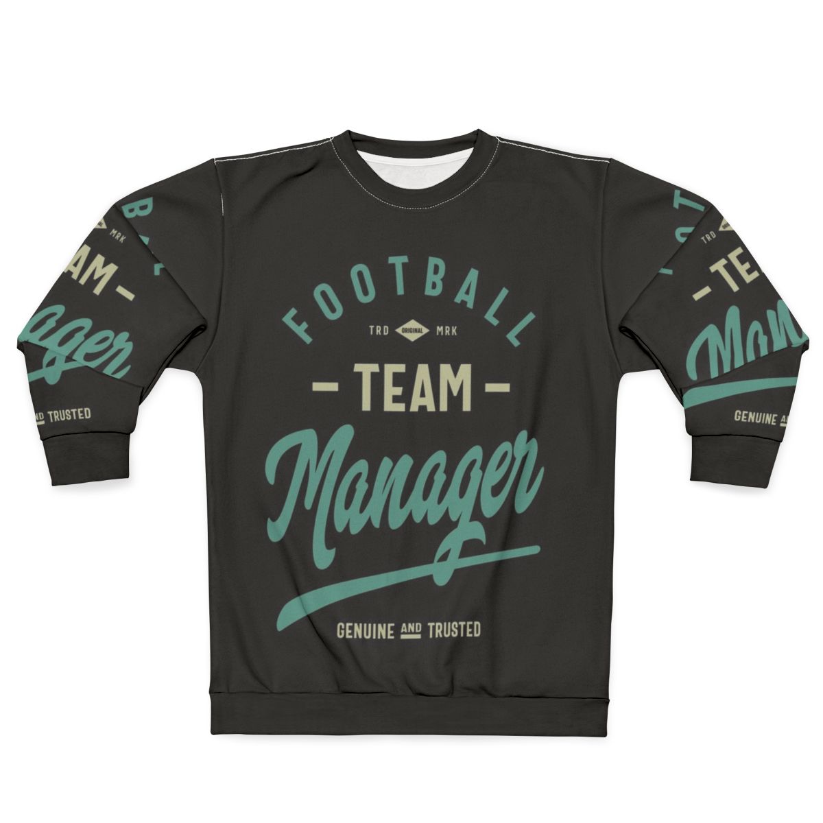 Football Team Manager Sweatshirt with Graphic Design