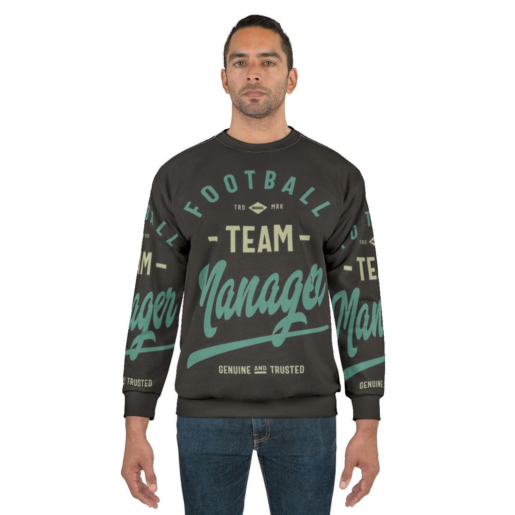 Football Team Manager Sweatshirt with Graphic Design