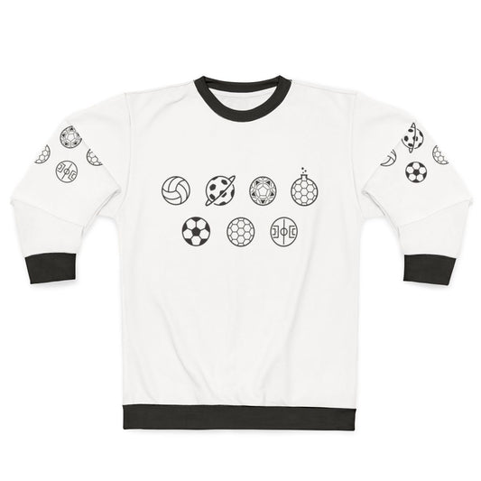 Creative Football Soccer Ball Sweatshirt with Minimalist Design