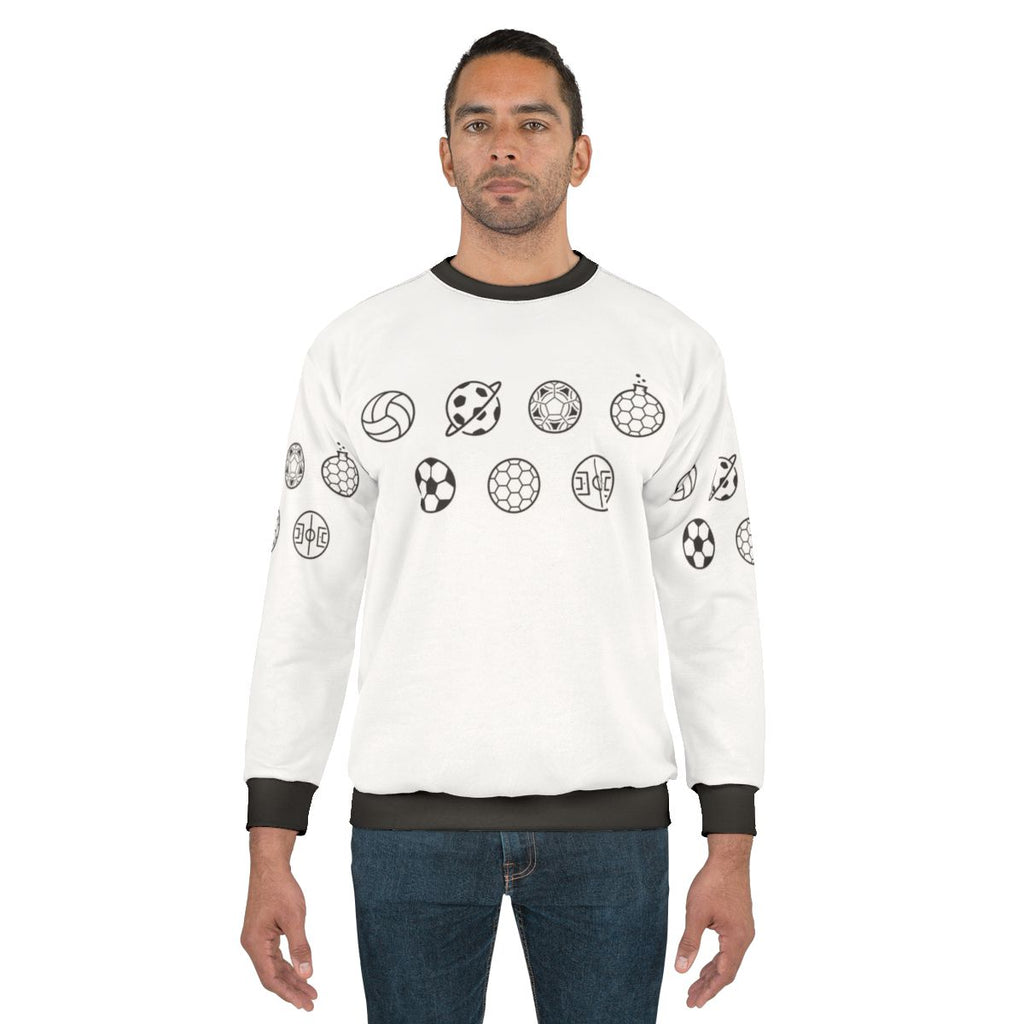 Creative Football Soccer Ball Sweatshirt with Minimalist Design