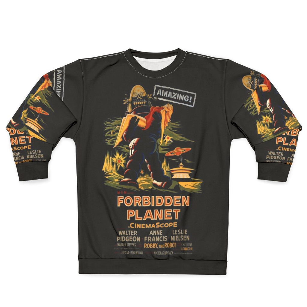 Forbidden Planet movie poster classic sci-fi sweatshirt