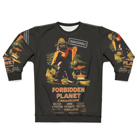 Forbidden Planet movie poster classic sci-fi sweatshirt