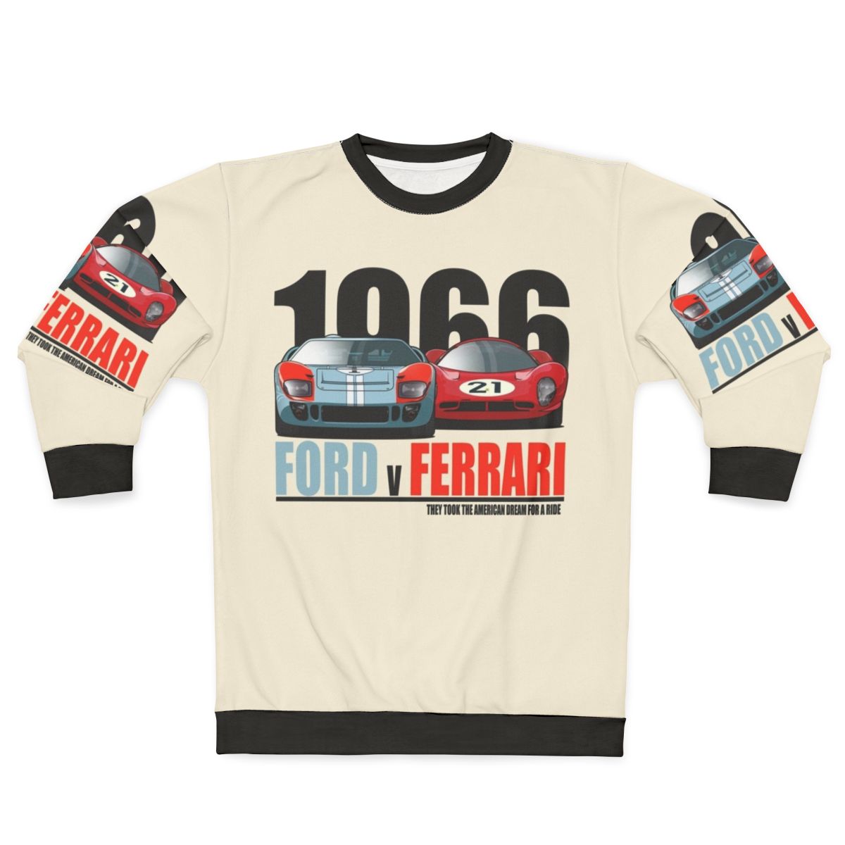 Ford Vs Ferrari Le Mans 1966 Racing Sweatshirt