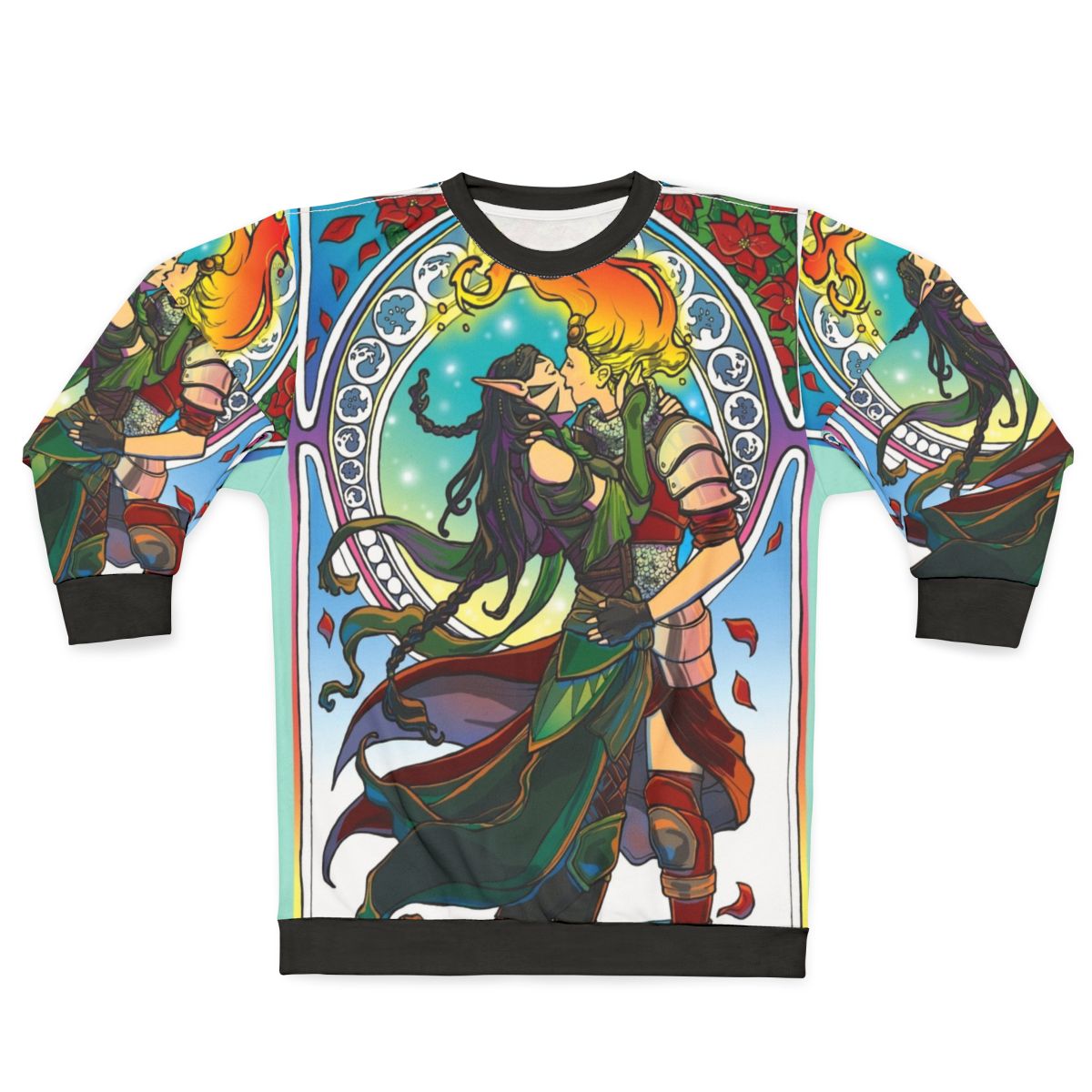 Forest Fire Sweatshirt featuring Chandra Nalaar and Nissa Revane from Magic the Gathering