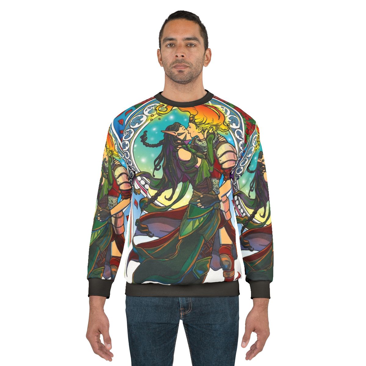 Forest Fire Sweatshirt featuring Chandra Nalaar and Nissa Revane from Magic the Gathering