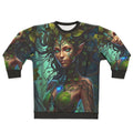 Forest nymph dryad inspired cozy sweatshirt