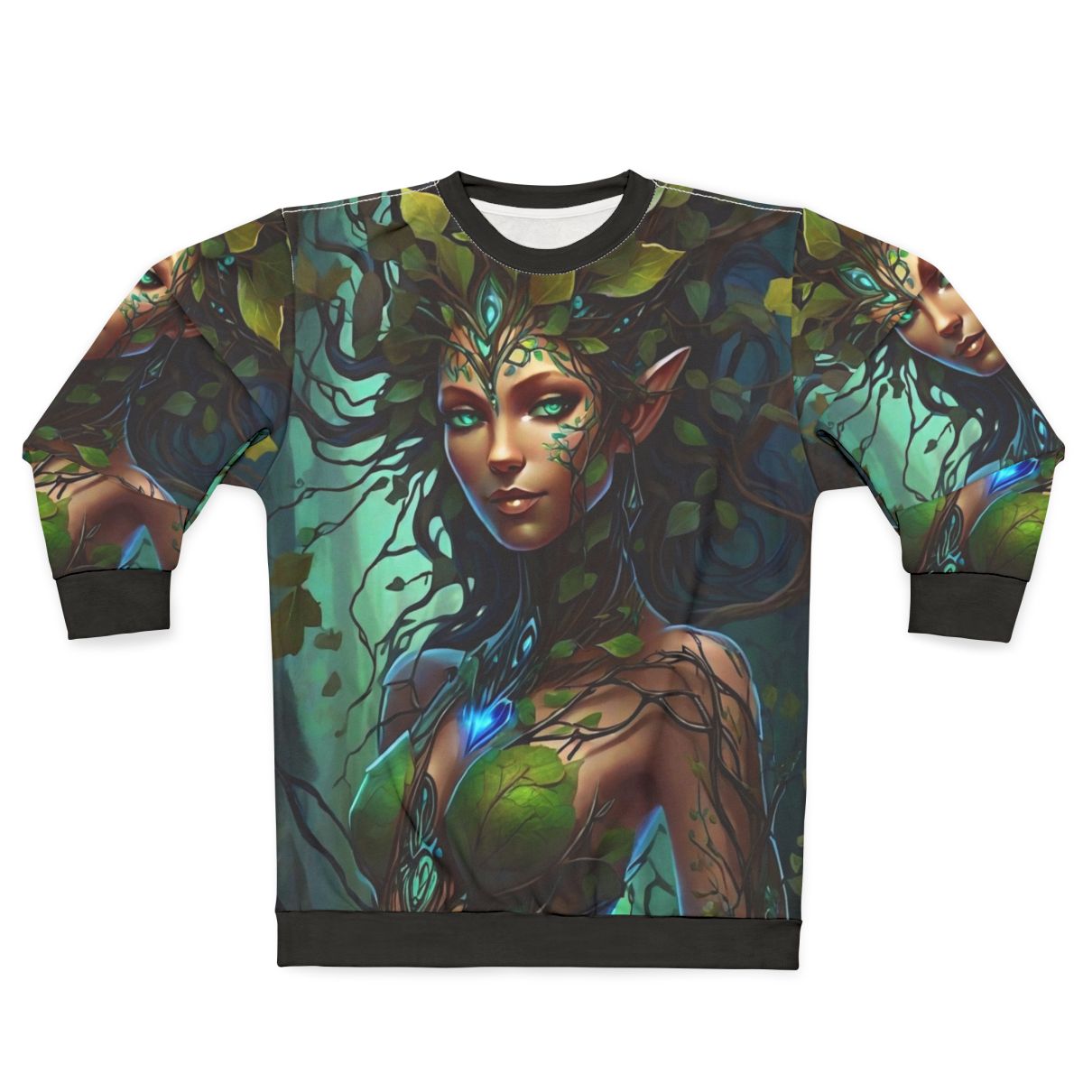 Forest nymph dryad inspired cozy sweatshirt