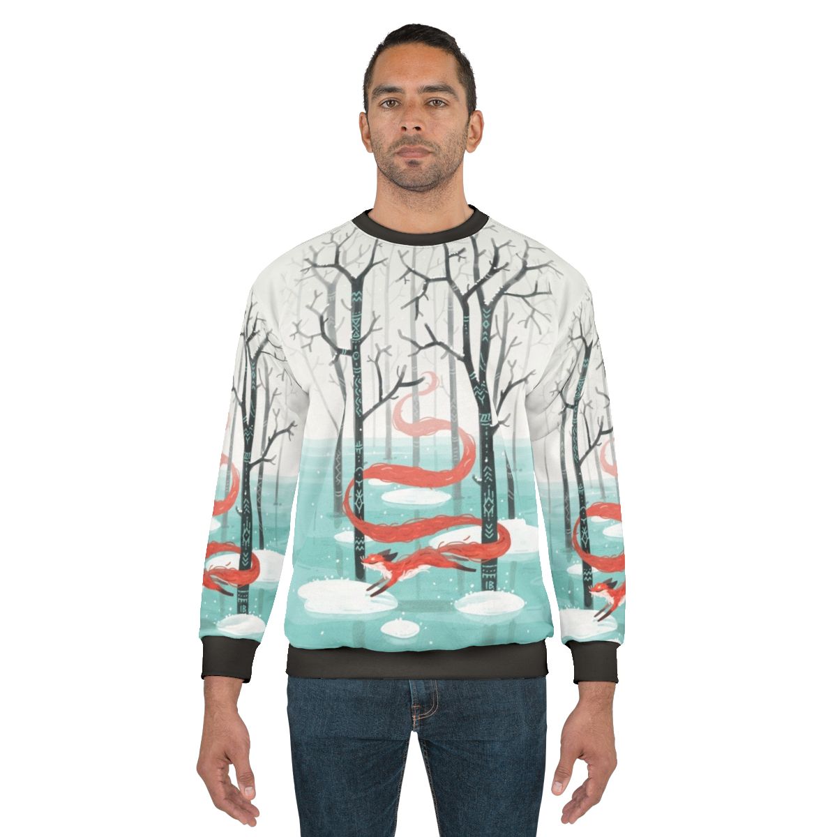 Magical forest spirit sweatshirt with cute animal design