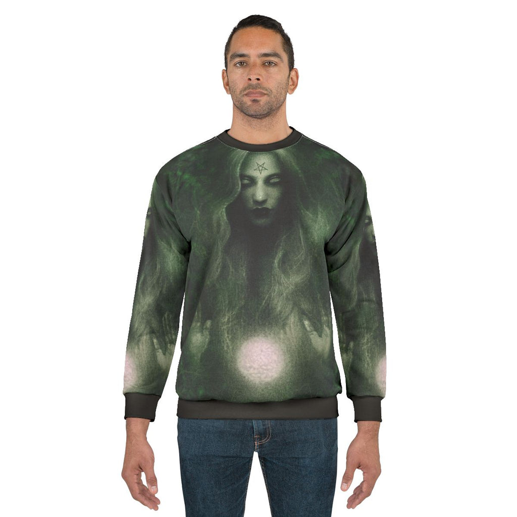 Forest Witch Sweatshirt with Enchanting Witchcraft and Nature Inspired Design