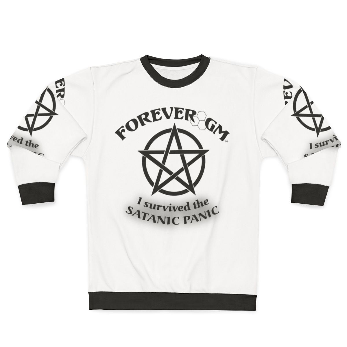 Satanic panic roleplaying sweatshirt
