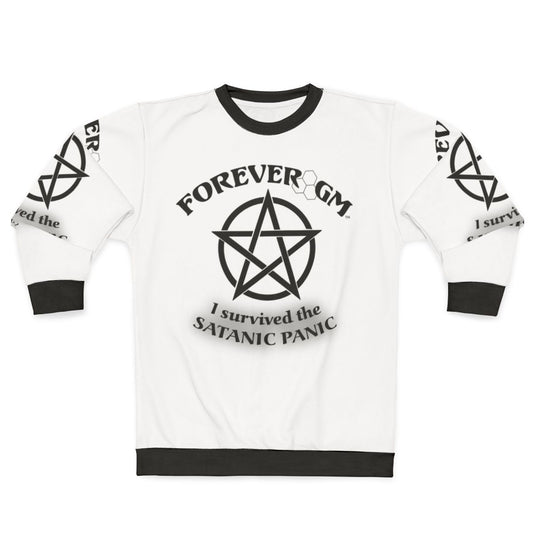 Satanic panic roleplaying sweatshirt