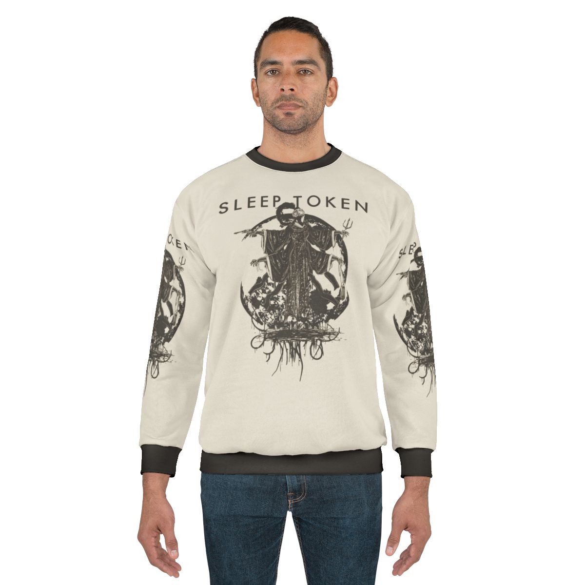 Four Hands One Face Sleep Token Progressive Metal Sweatshirt