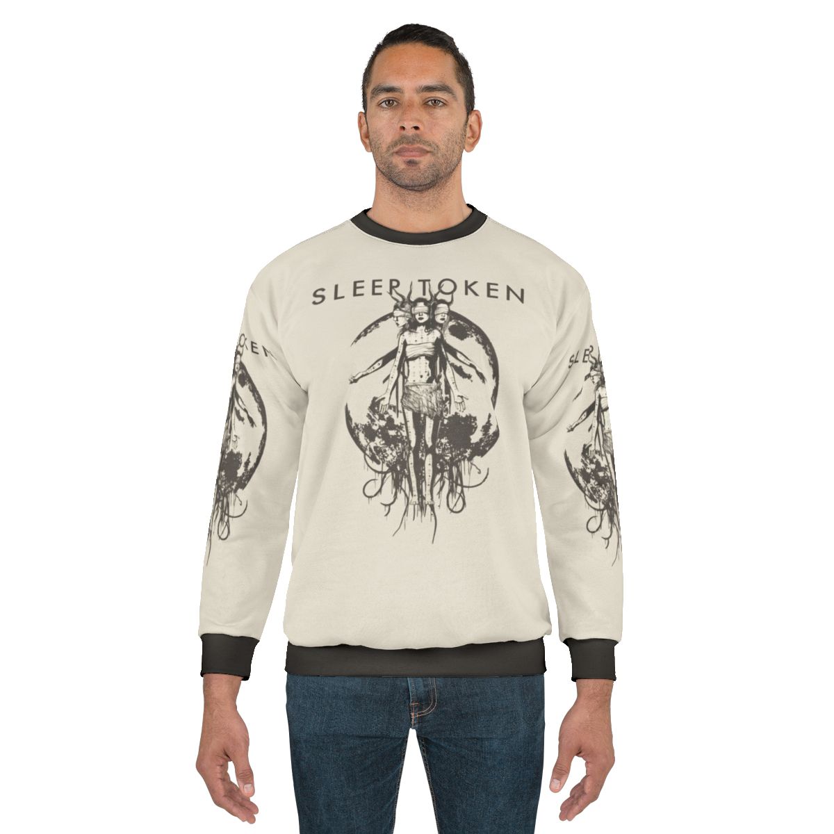 Four Hands Triple Face Sweatshirt featuring the Sleep Token band logo