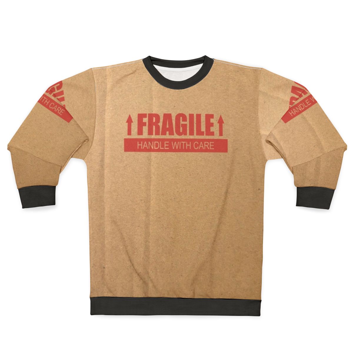 Fragile cardboard box handle with care sweatshirt
