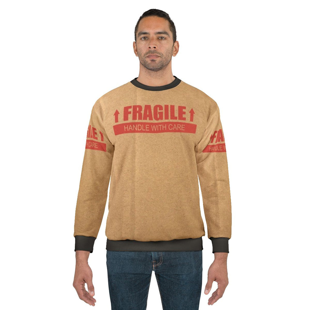 Fragile cardboard box handle with care sweatshirt