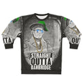 Vintage black and white parody sweatshirt featuring Francis Crozier, the Franklin Expedition, and the British Empire