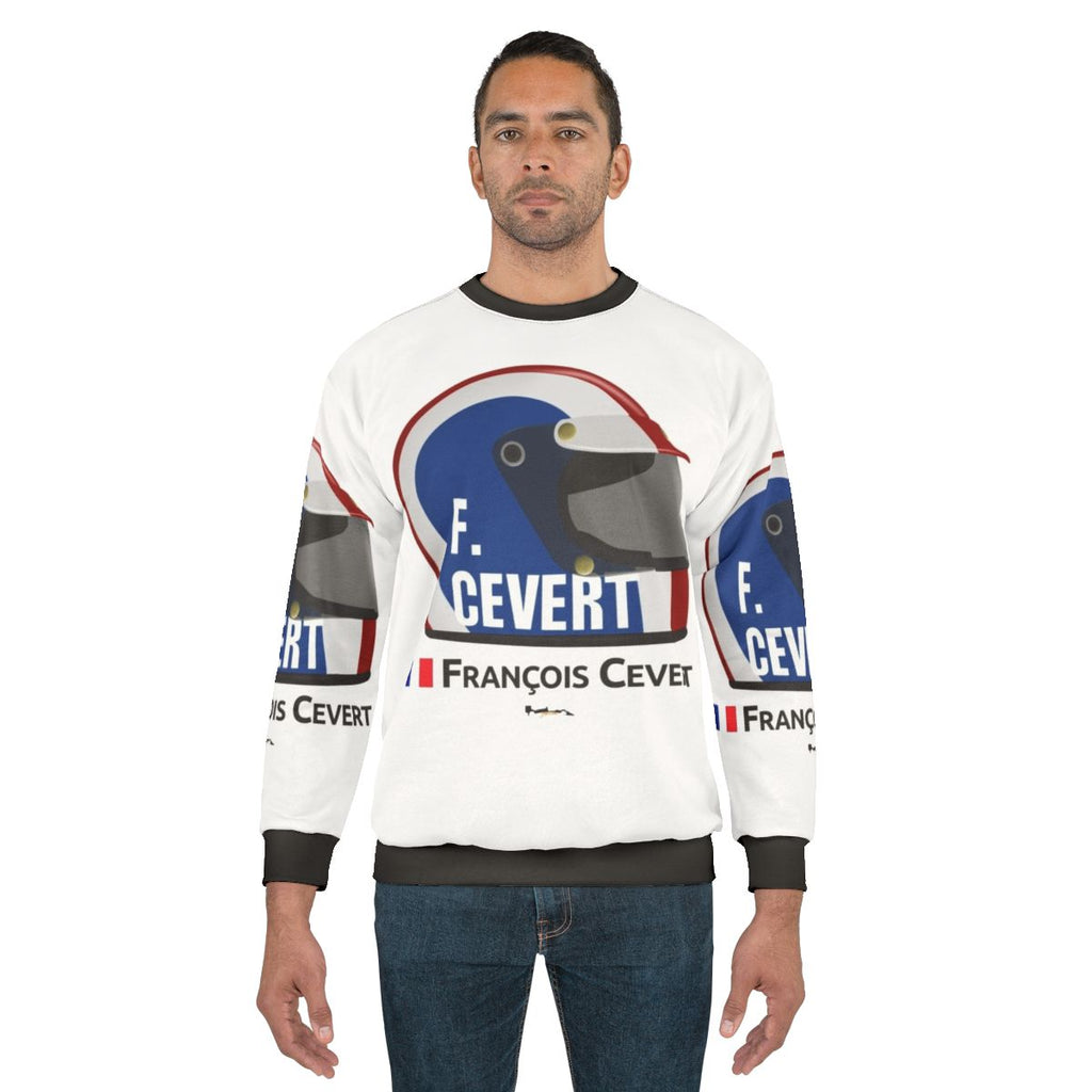 Francois Cevert Helmet Racing Sweatshirt