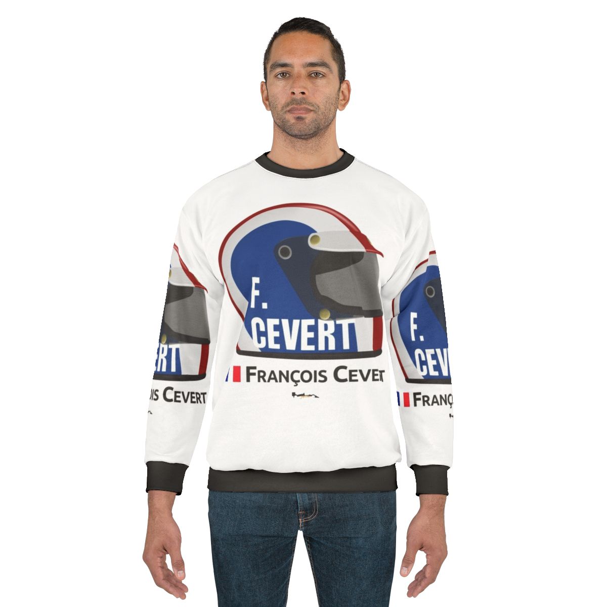 Francois Cevert Helmet Racing Sweatshirt