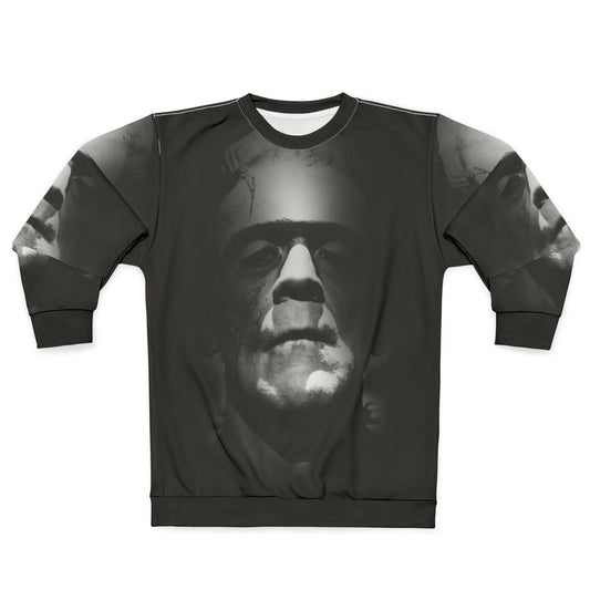 Frankenstein Monster Boris Karloff Face Sweatshirt