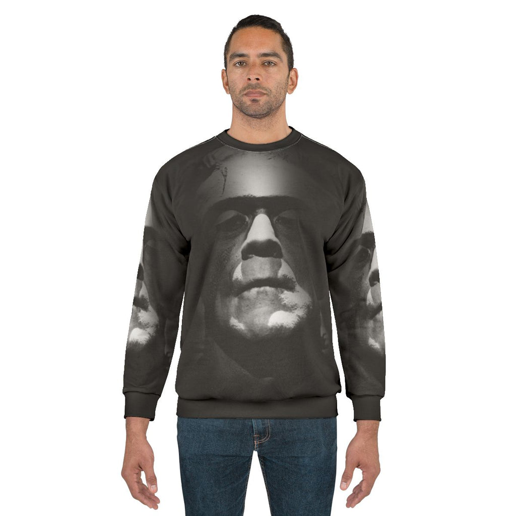 Frankenstein Monster Boris Karloff Face Sweatshirt