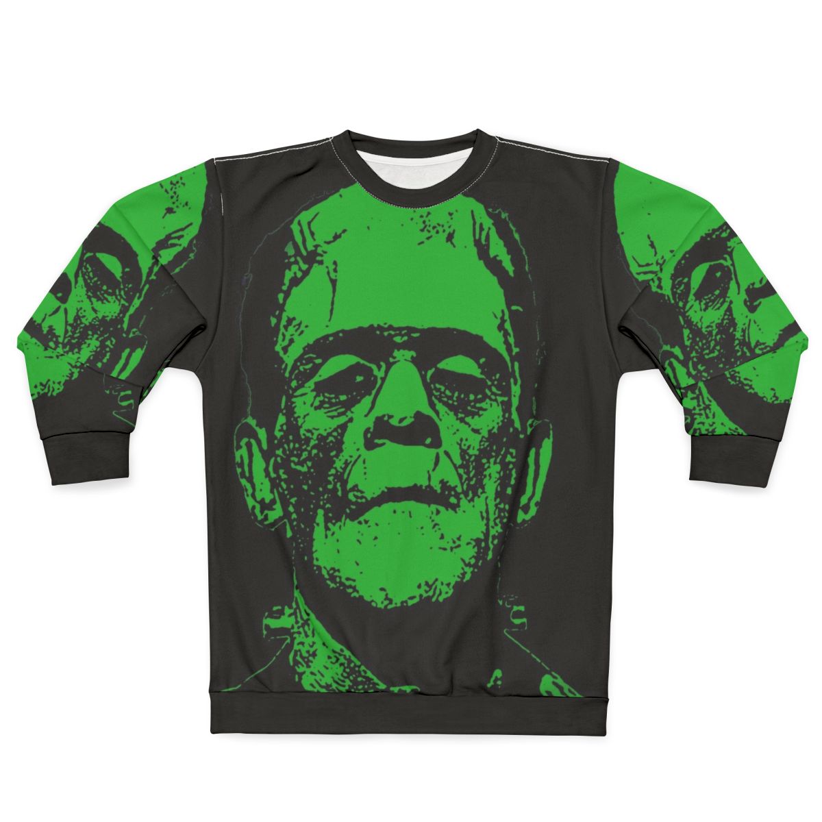 Vintage Frankenstein Sweatshirt with Classic Horror Movie Imagery
