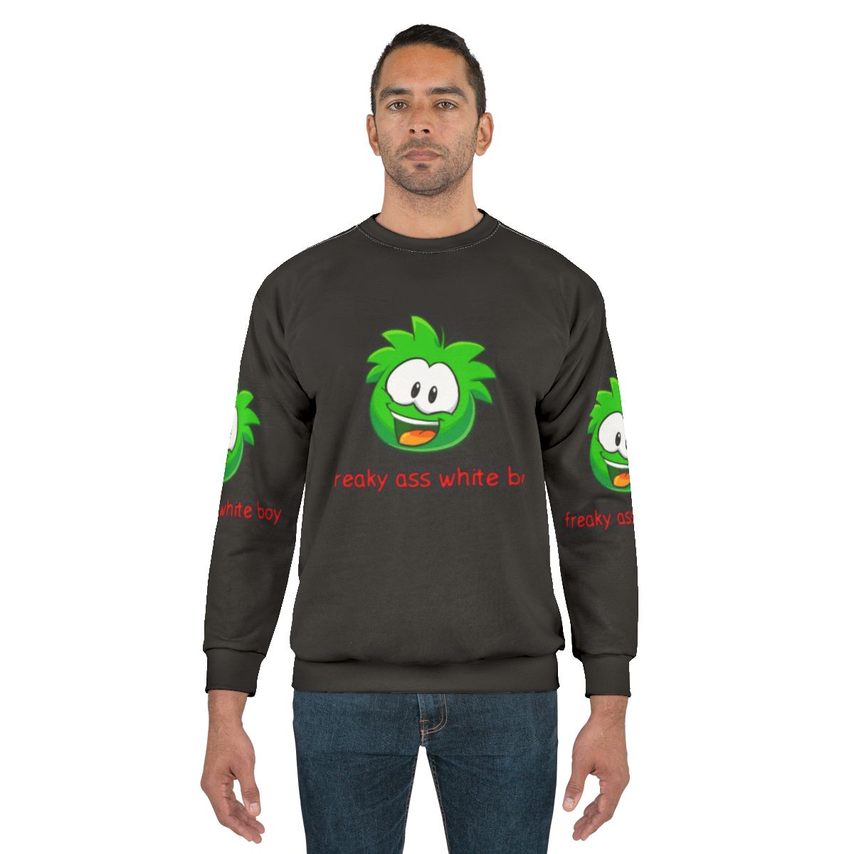 Stylish white boy sweatshirt for trendy streetwear