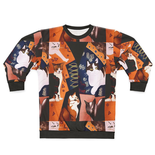 Freddie Mercury Queen Band Cat Print Sweatshirt