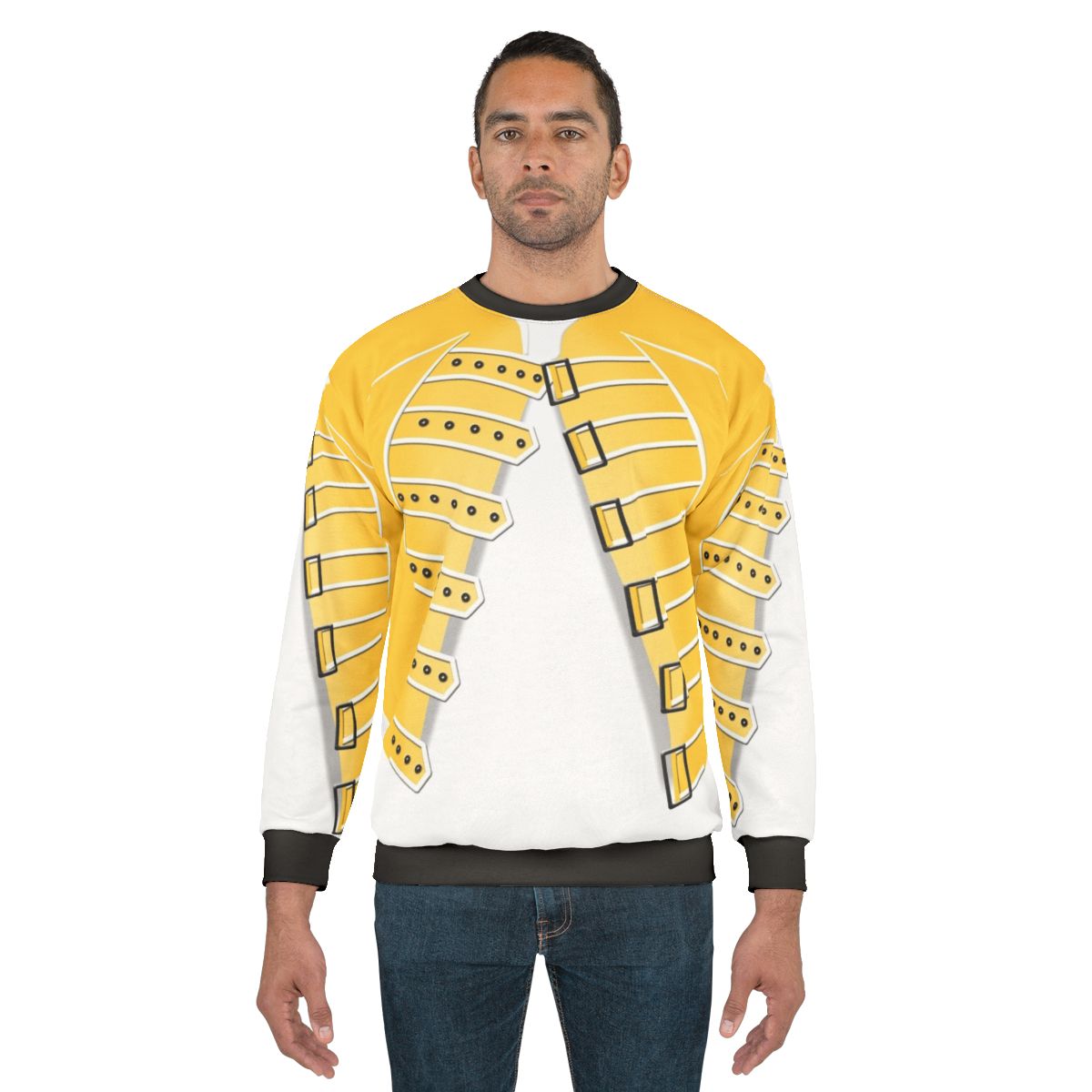 Freddie Mercury Iconic Yellow Jacket Sweatshirt