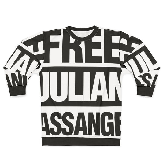 Free Julian Assange Activist Sweatshirt