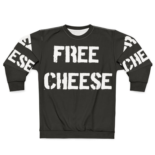 "Reservation Dogs Free Cheese Graphic Sweatshirt"
