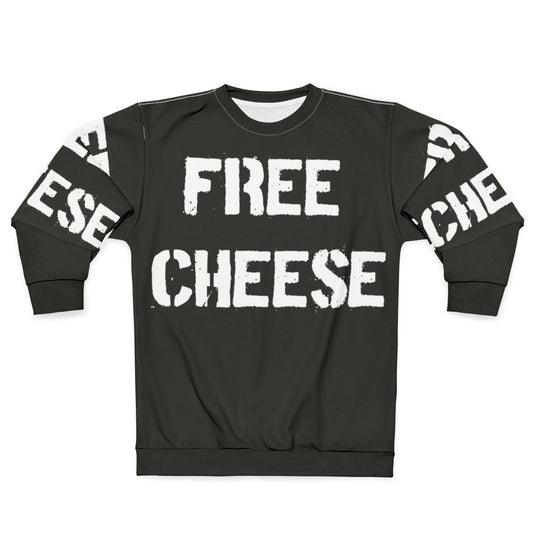 "Reservation Dogs Free Cheese Graphic Sweatshirt"
